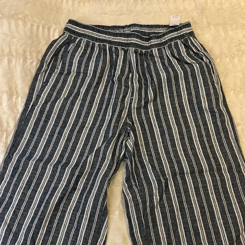 Old Navy high-rise medium wide lake linen pants